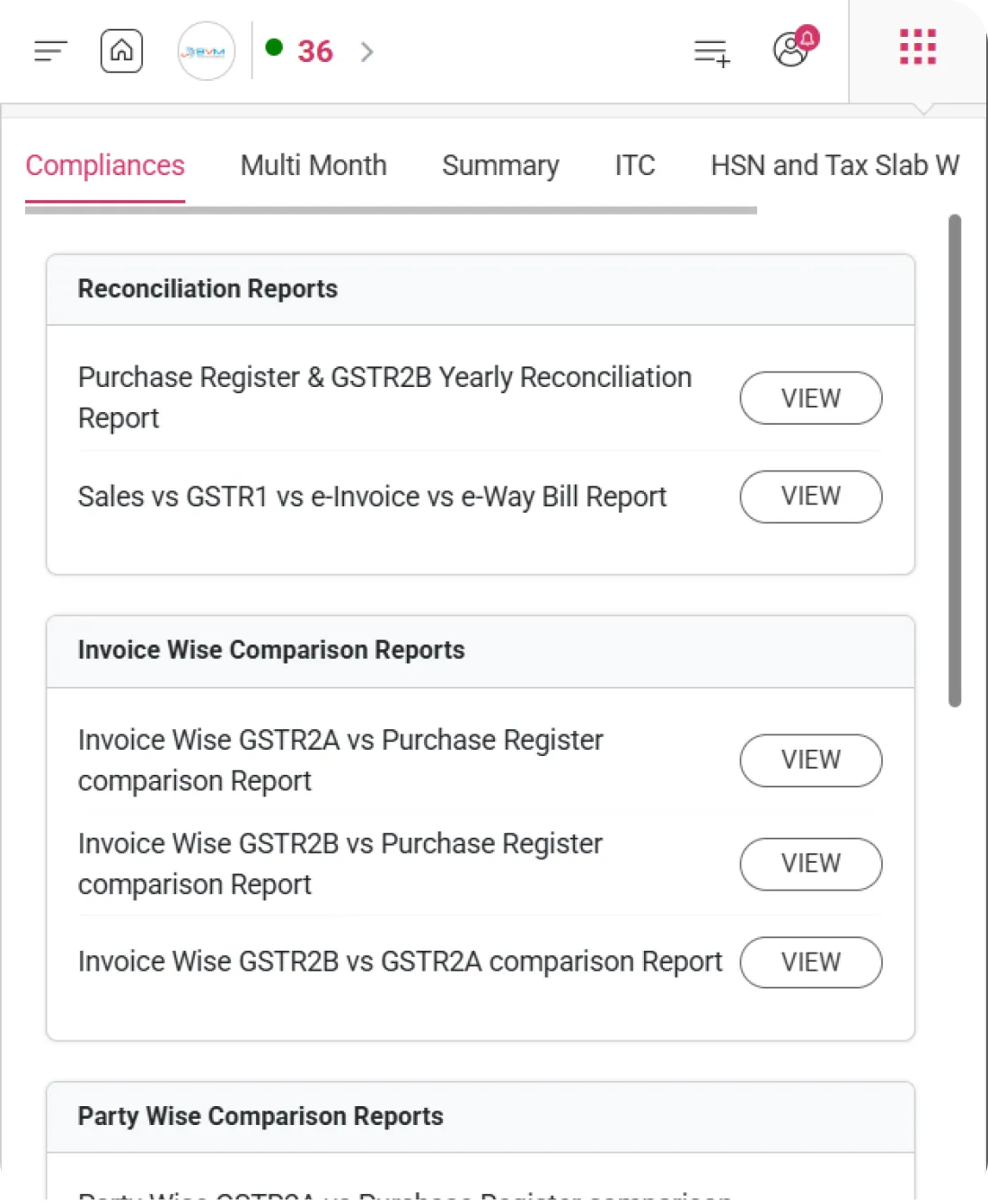 WhiteBooks GST software interface
