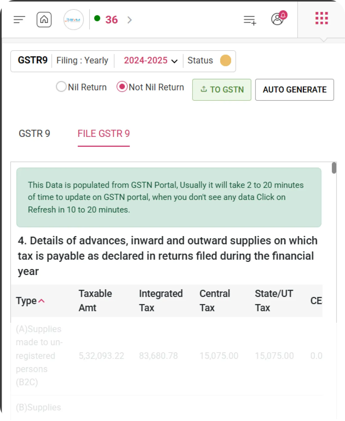 WhiteBooks GST software interface