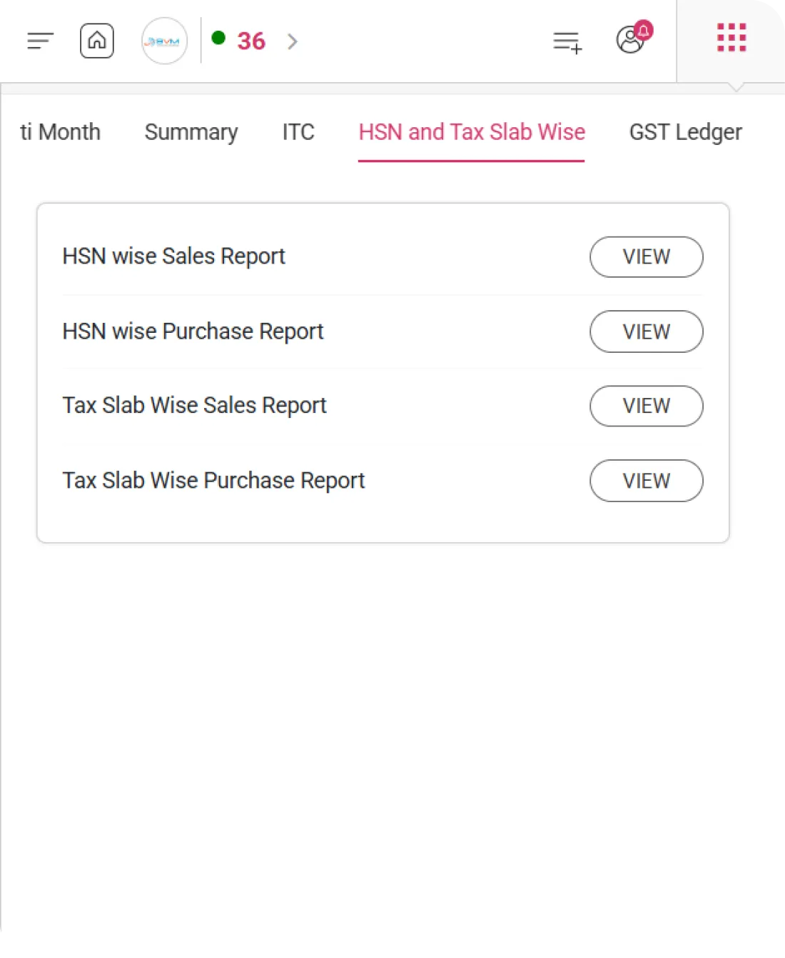 WhiteBooks GST software interface
