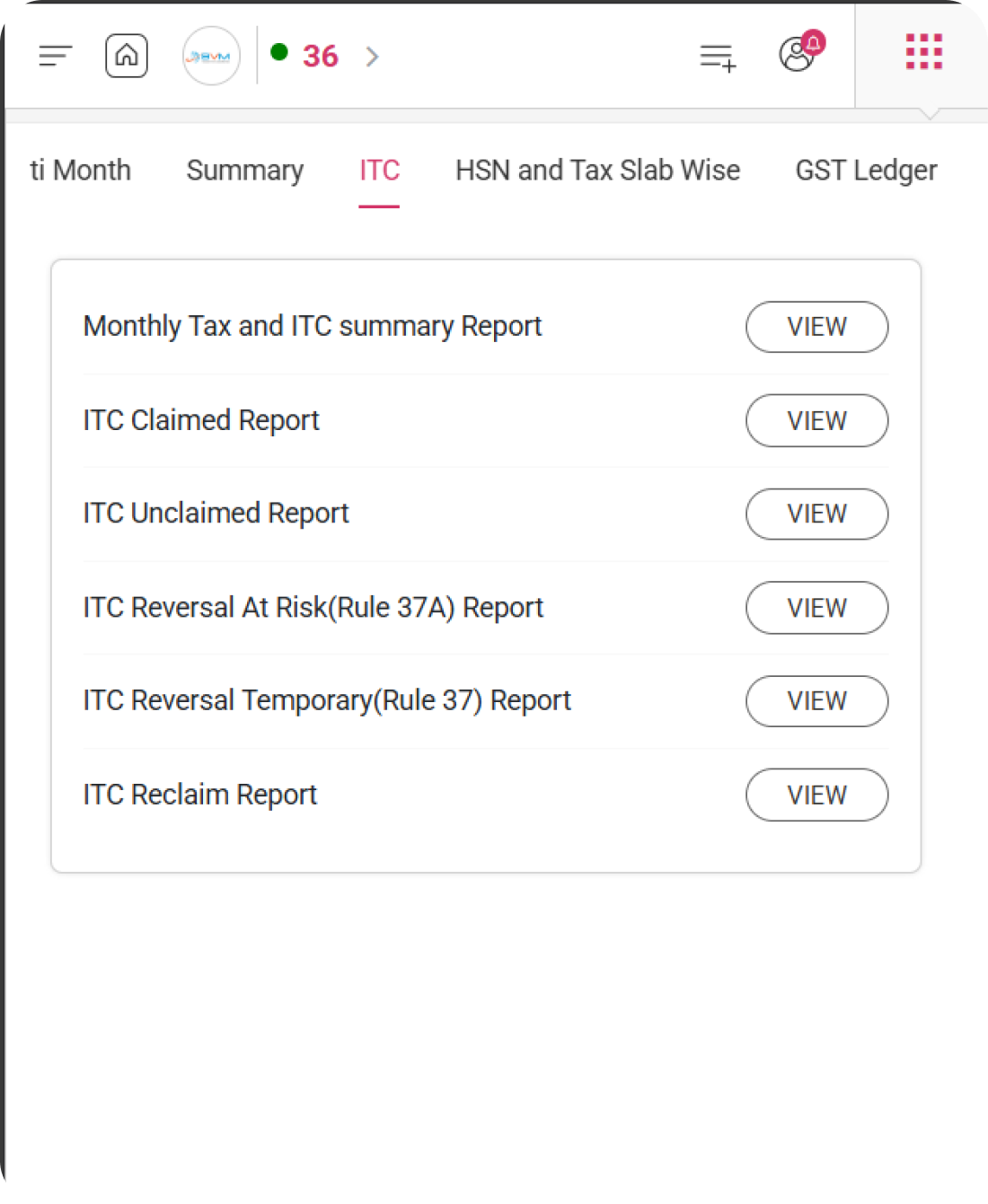 WhiteBooks GST software interface
