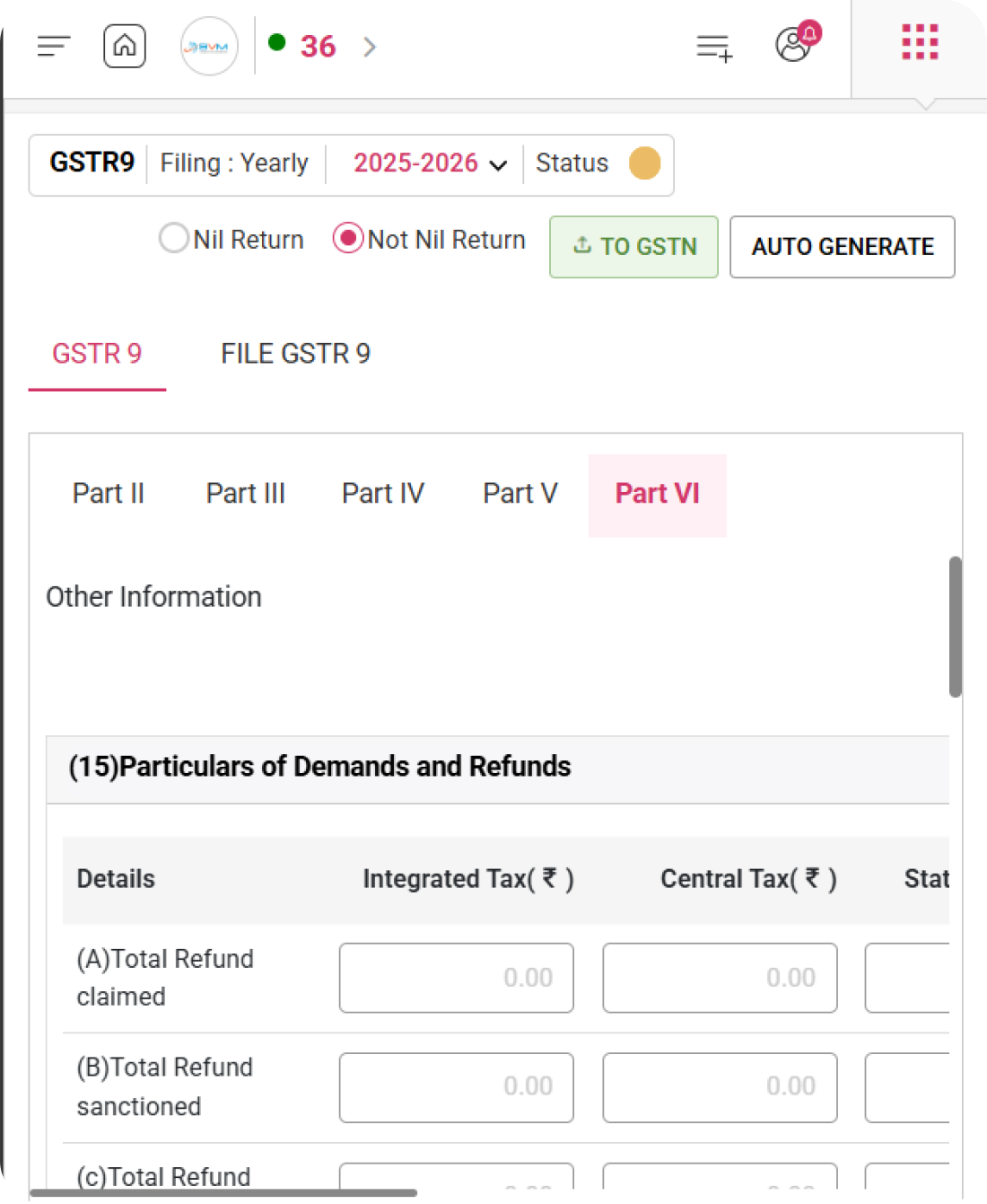 WhiteBooks GST software interface