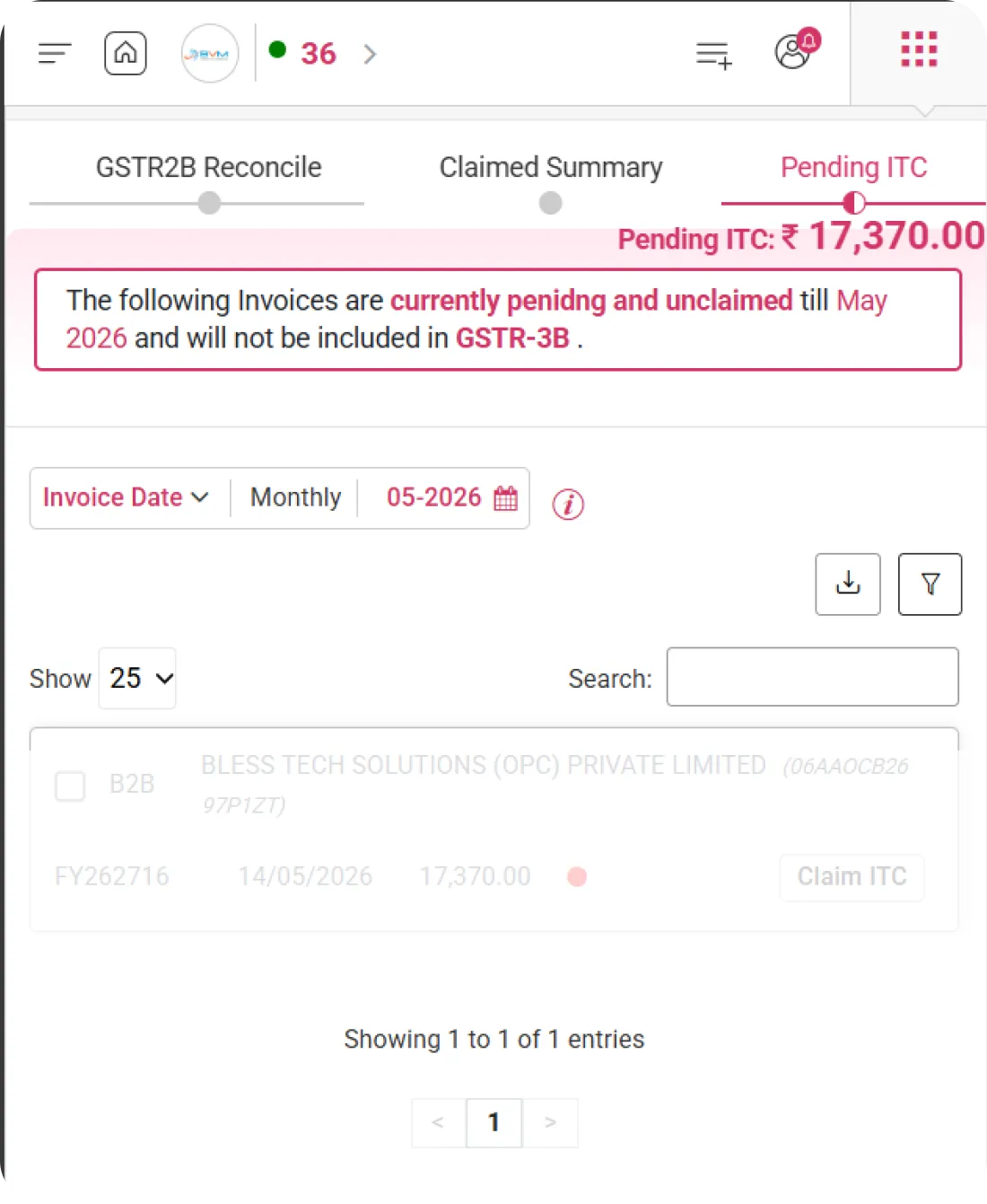 WhiteBooks GST software interface