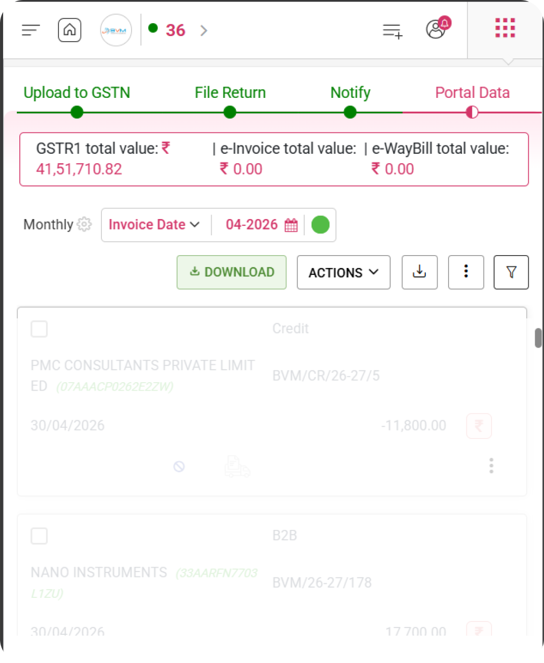 WhiteBooks GST software interface