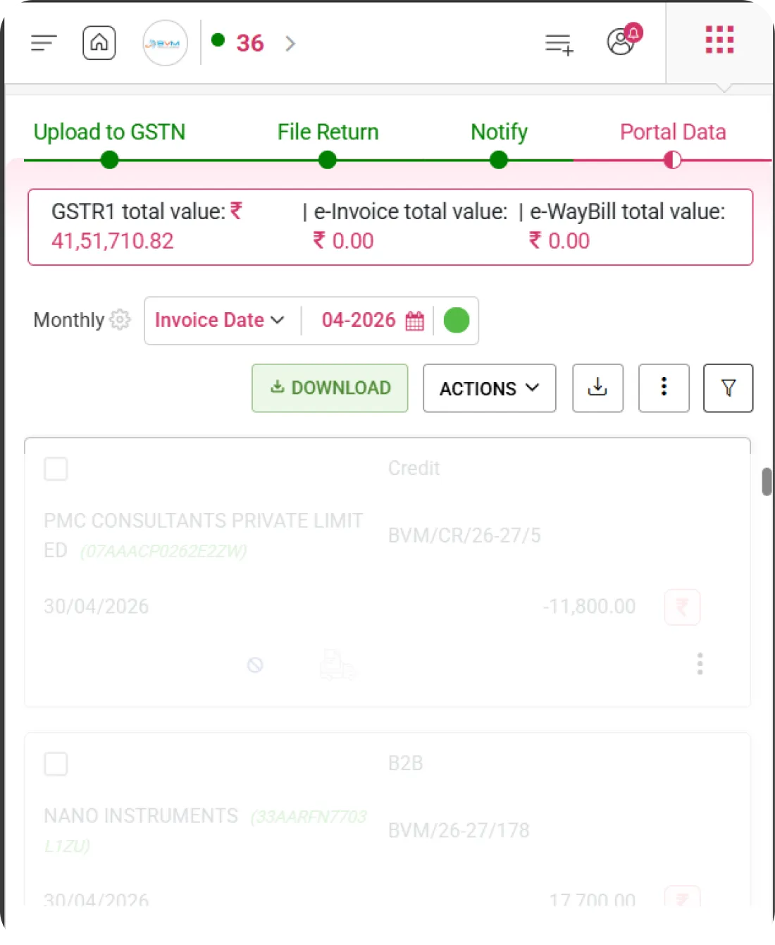 WhiteBooks GST software interface