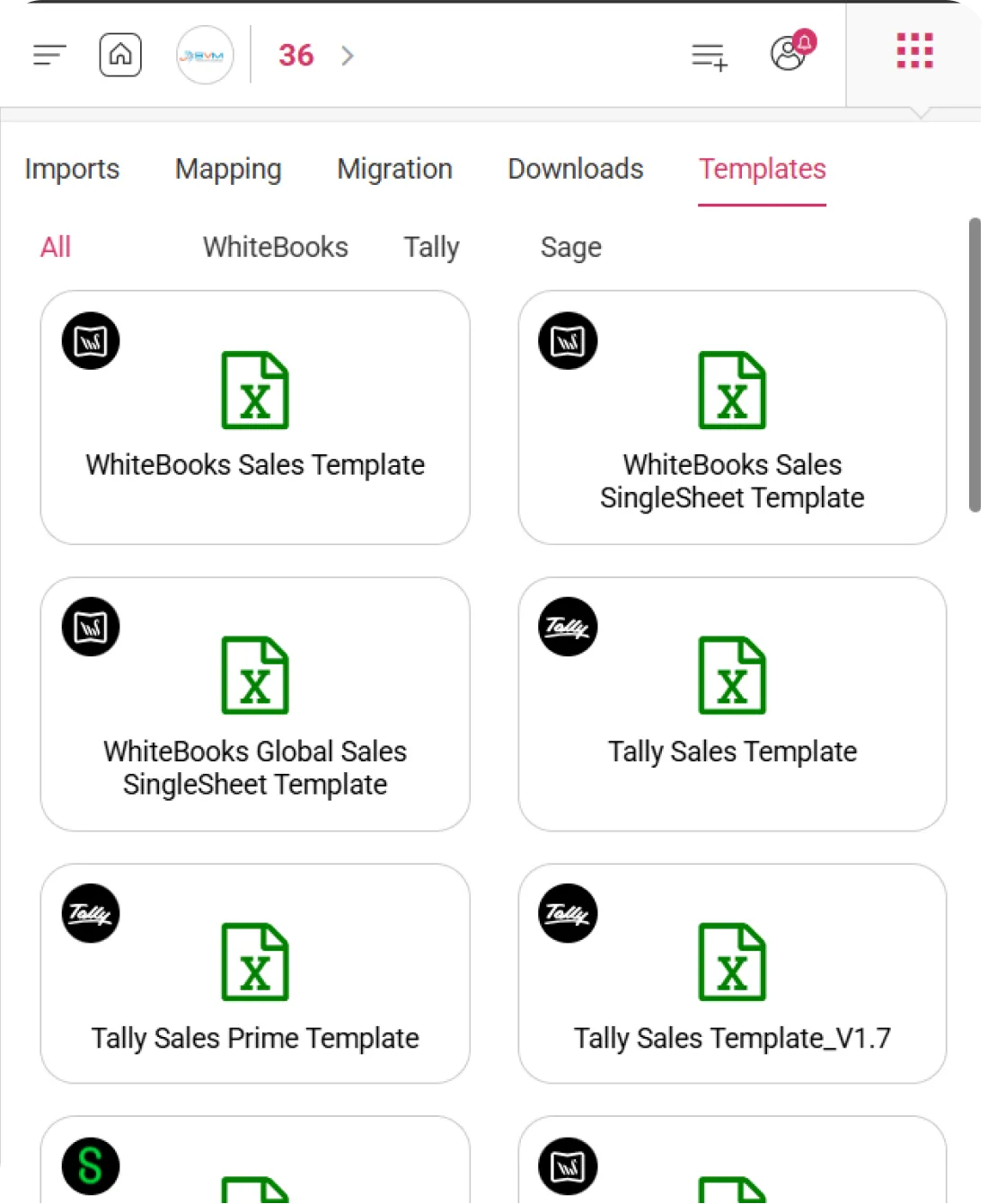 WhiteBooks GST software interface