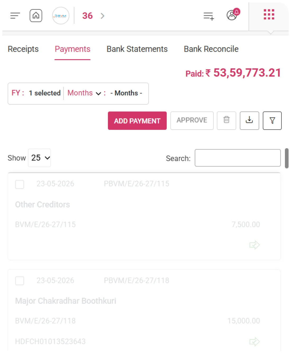 Payments