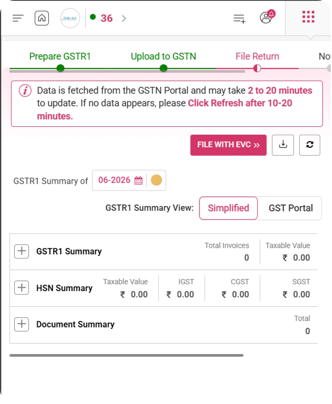 File GSTR-1 Return