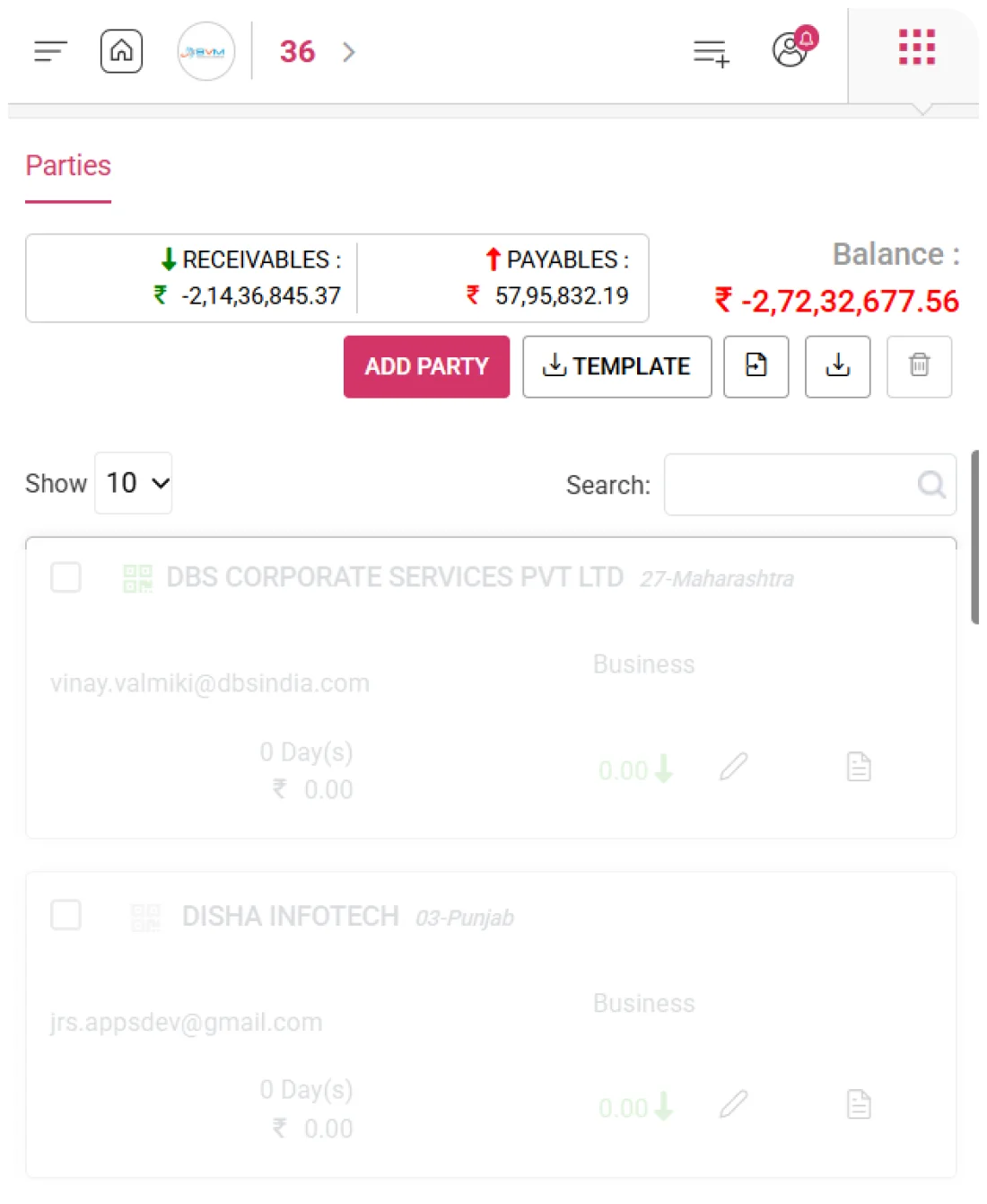 Manage Customer & Vendor Records — hero product screenshot