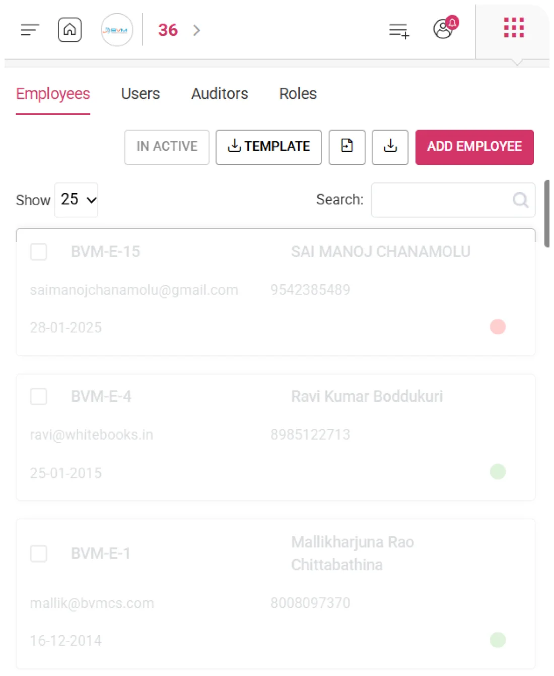 Employee Login & Access Control — hero product screenshot