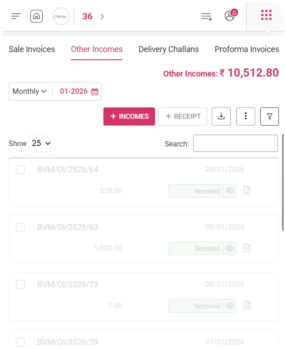 Other income