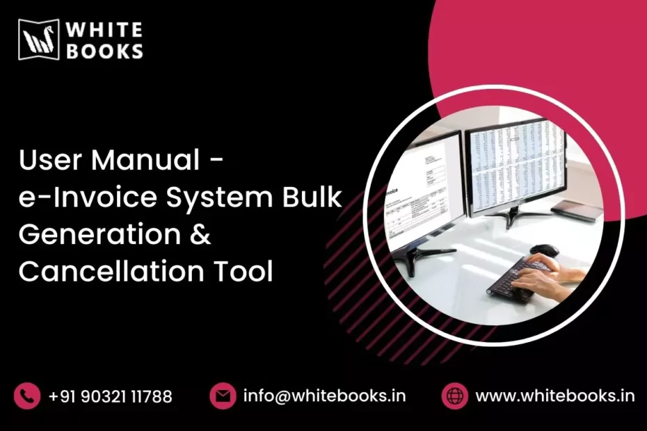 e invoice system bulk generation cancellation tool user manual